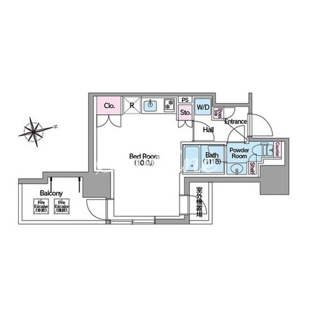 コンフォリア東新宿ステーションフロントの物件間取画像